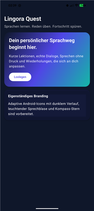 Lingora Quest App Screenshot