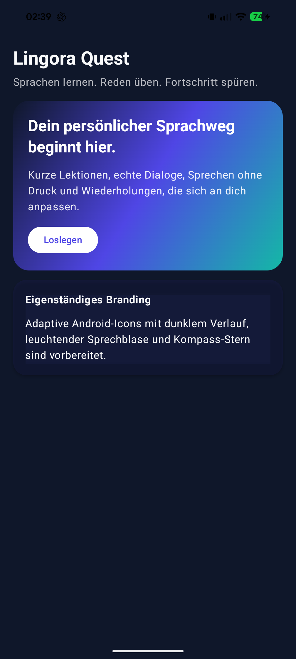 Lingora Quest App Screenshot